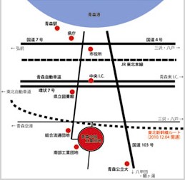 青森中核工業団地　位置図