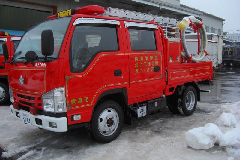 小型動力ポンプ付き積載車