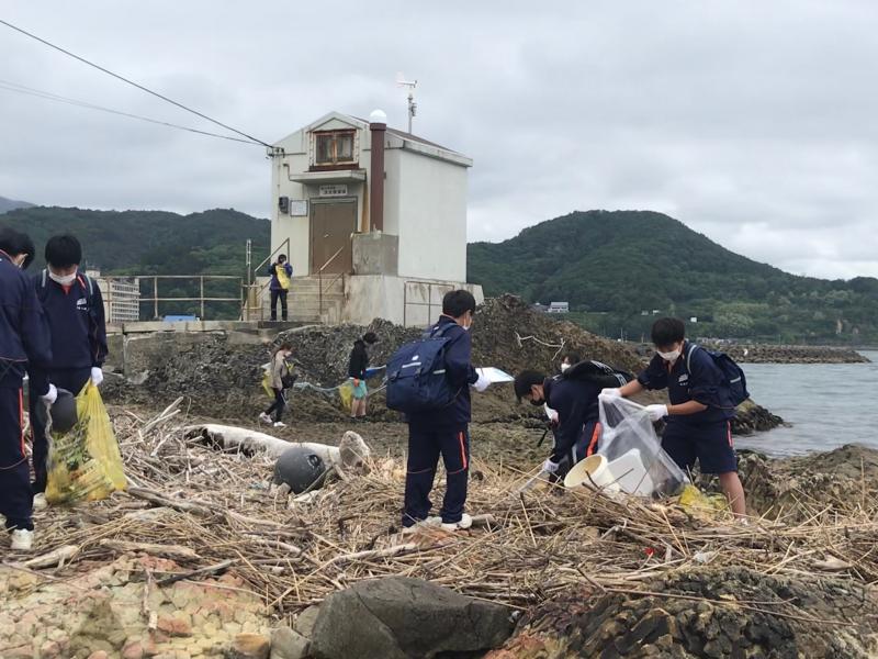 2022浅虫海岸清掃2