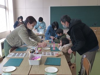 クラフト制作の様子