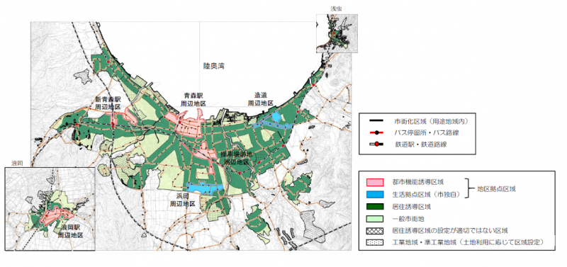 立地適正化計画の区域図